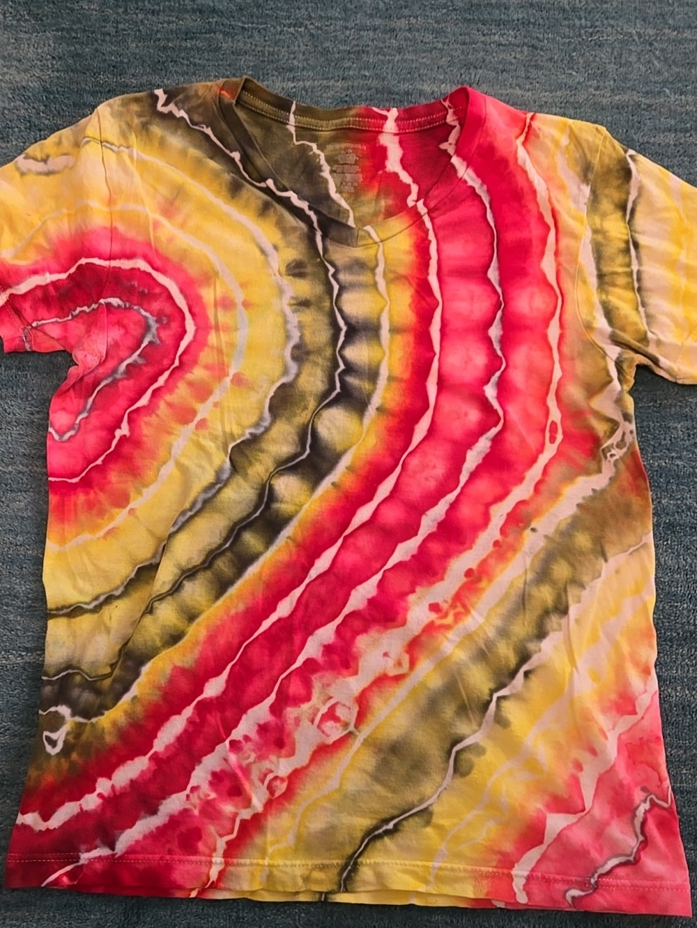 Geode Ice Dying Technique T-shirt
